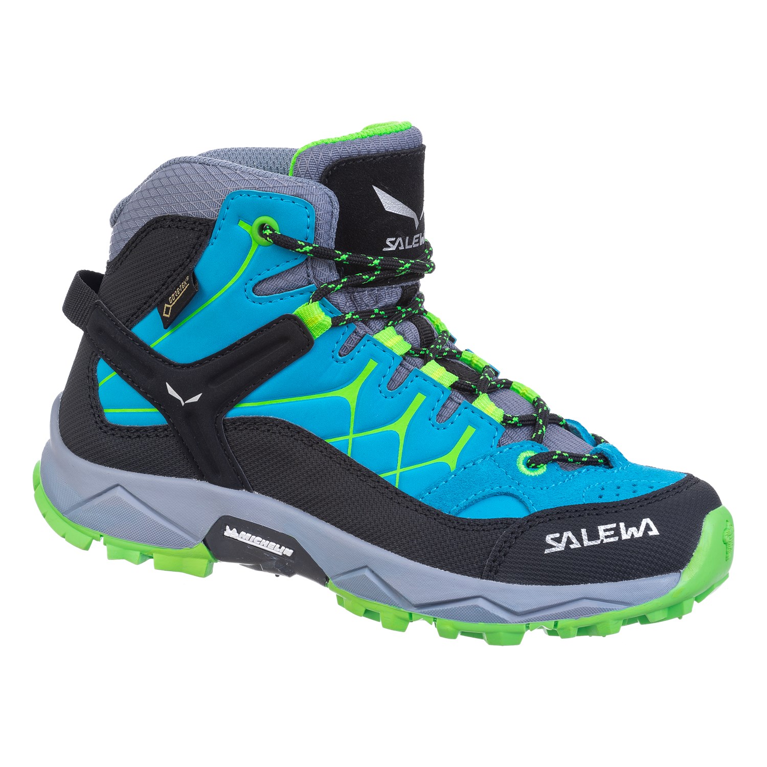 Botas De Montaña Salewa Alp Trainer Mid GORE-TEX® Niños Azules/Verdes Mexico (VS3786029)